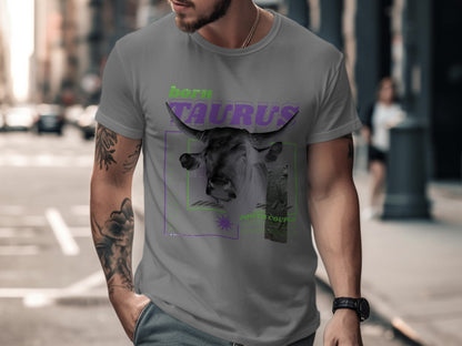 Born Taurus Purple Green Graphic T-Shirt product
