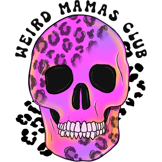 Weird Mamas Club Colorful Skull Art product