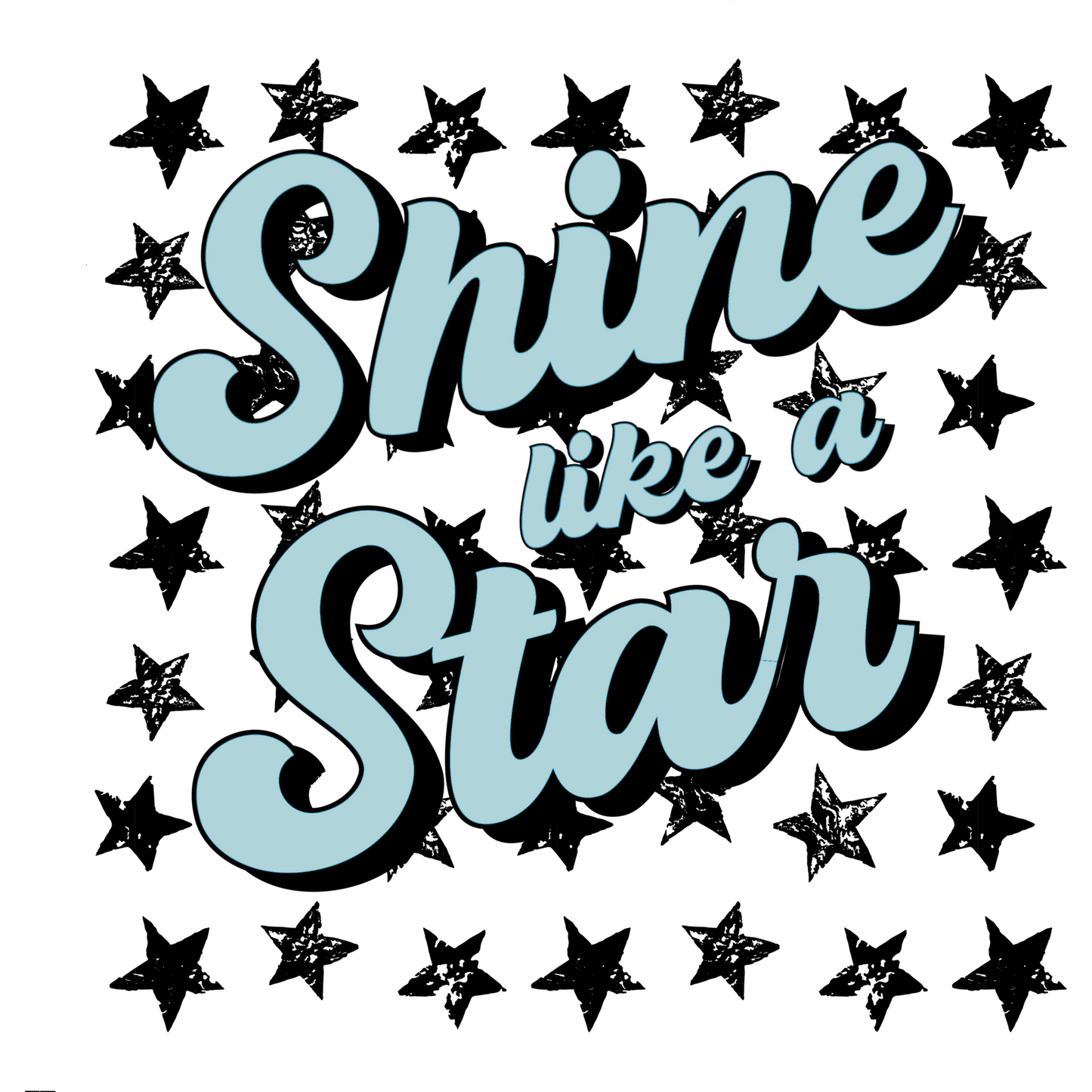 Shine Like a Star Inspirational Poster for Home Decor