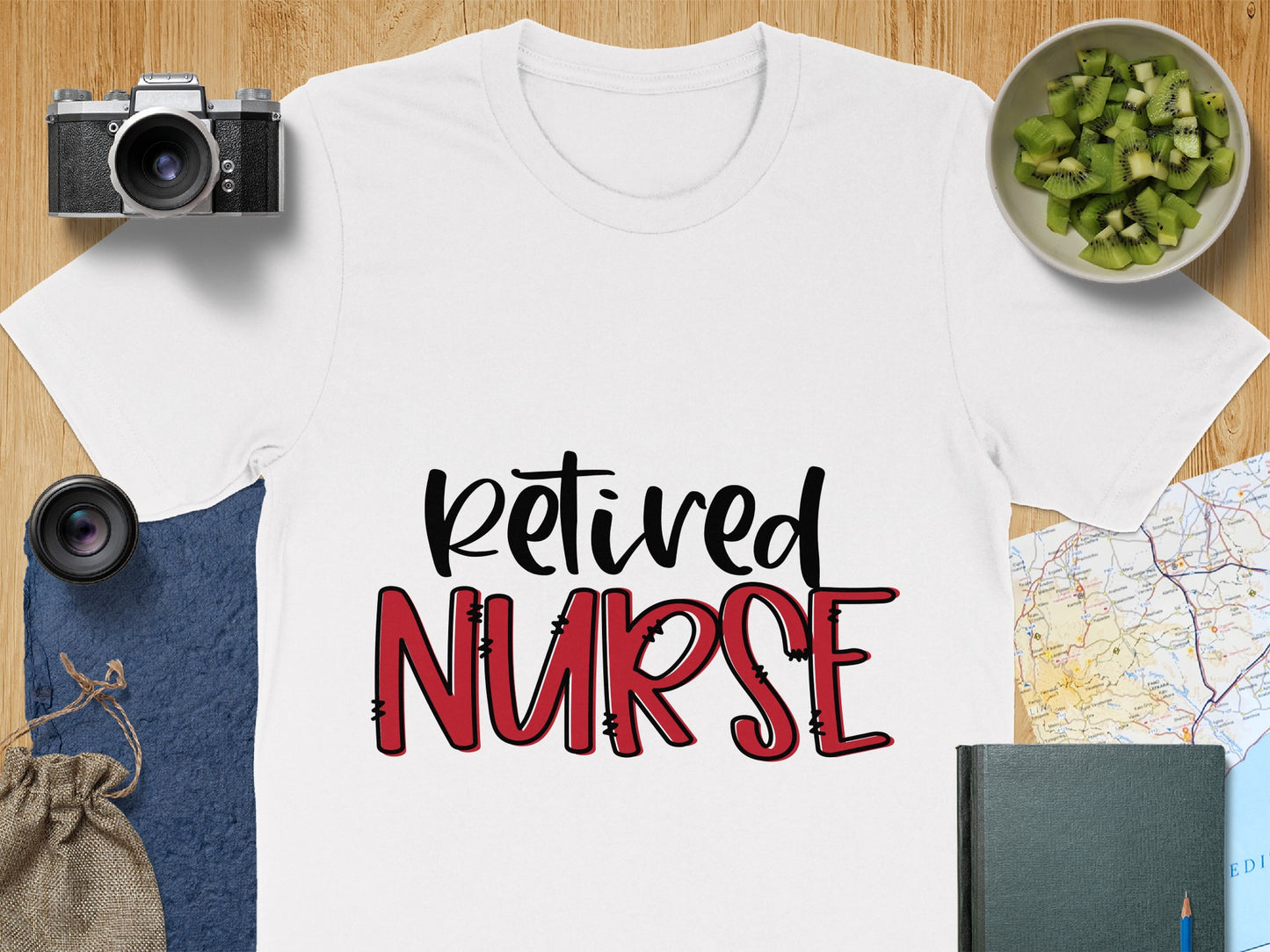 Retired Nurse T-Shirt with Fun Design for Nurses