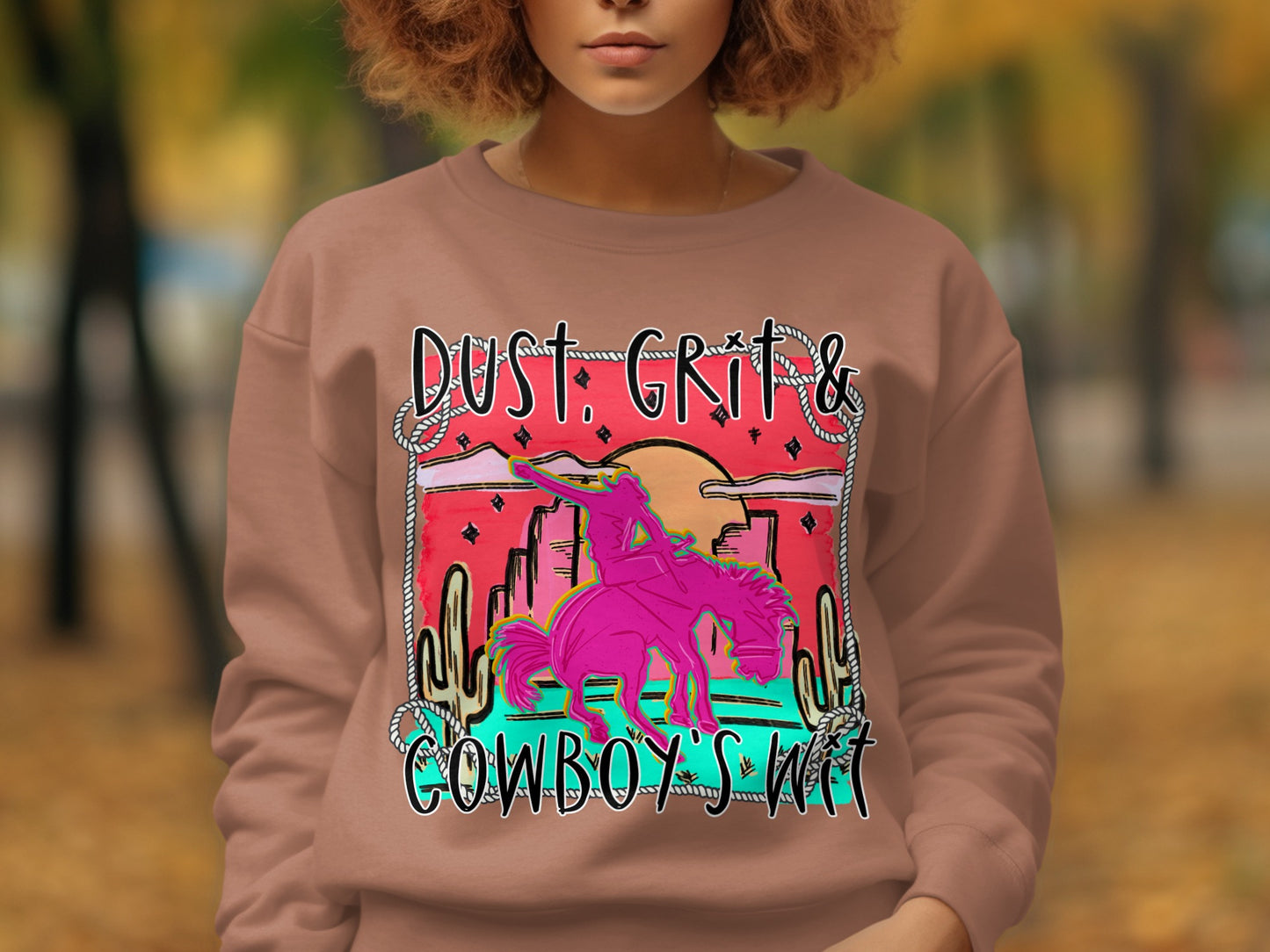 Dust Grit & Cowboy's Wit Graphic Sweatshirt
