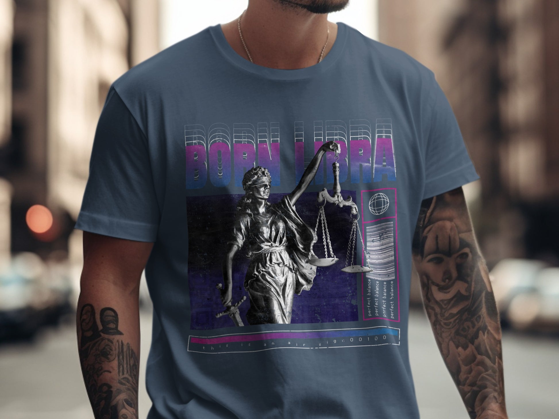 Born Libra Graphic Tee with Stylish Design