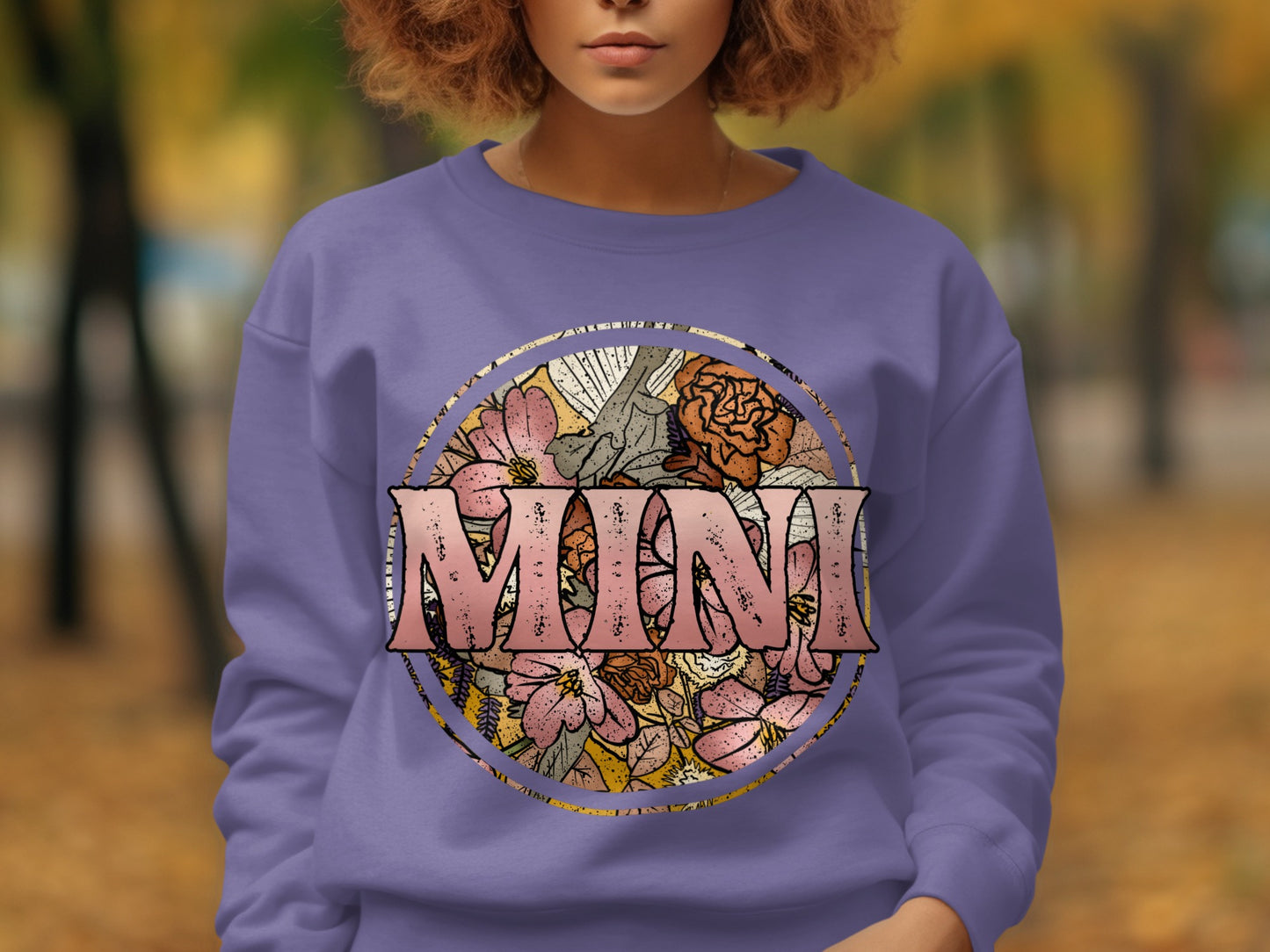 MINI Floral Design Purple Sweatshirt product