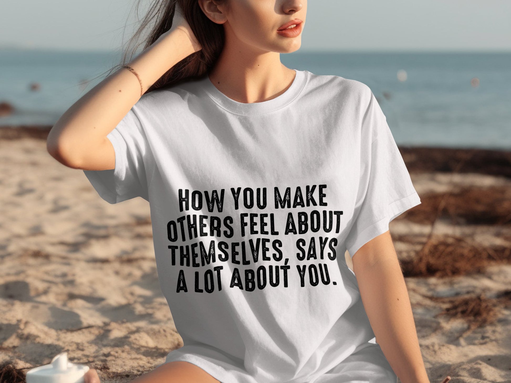Motivational Quote T-Shirt for Beach Outings