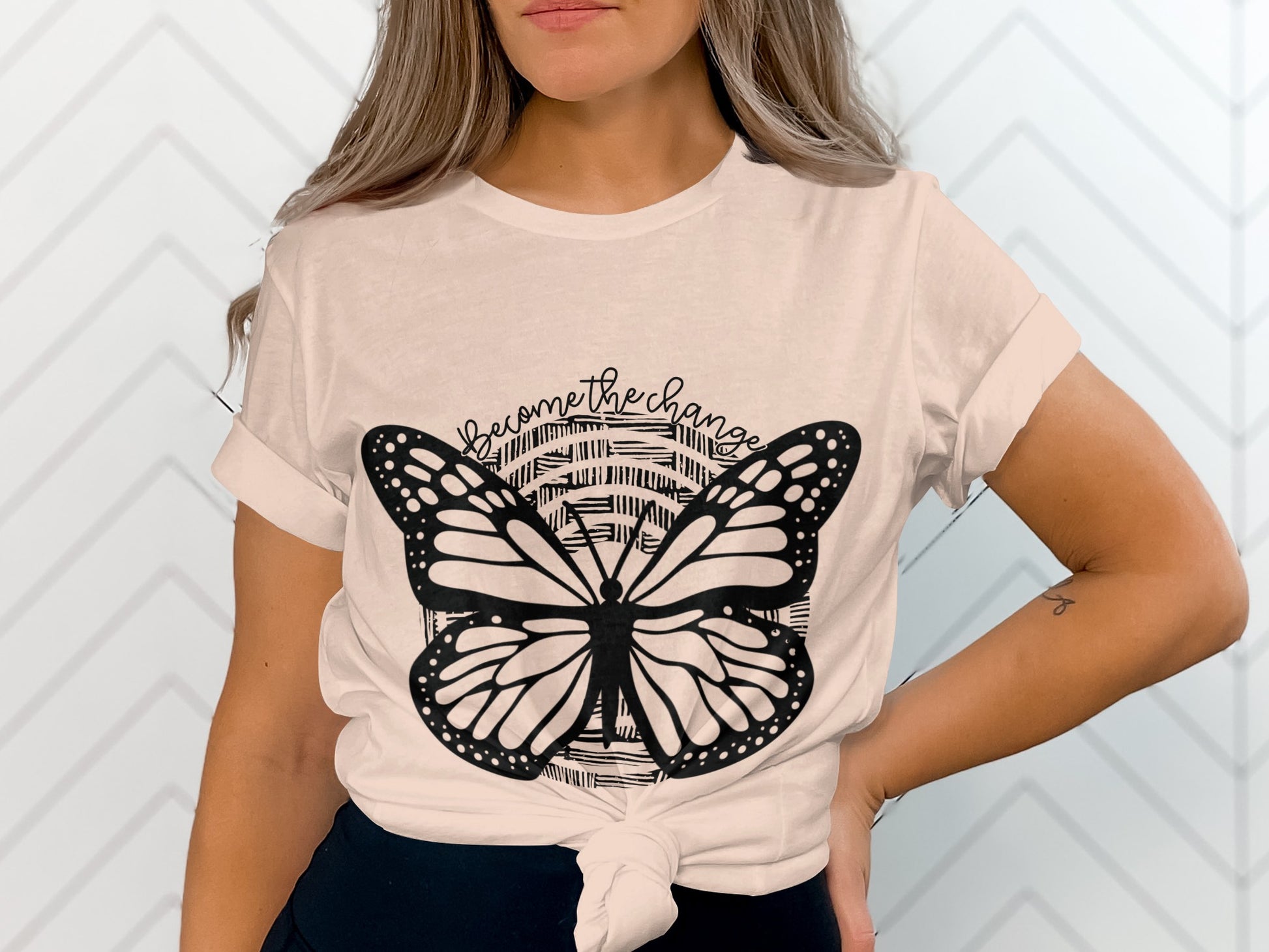 Becomethechange Butterfly Print Tee product