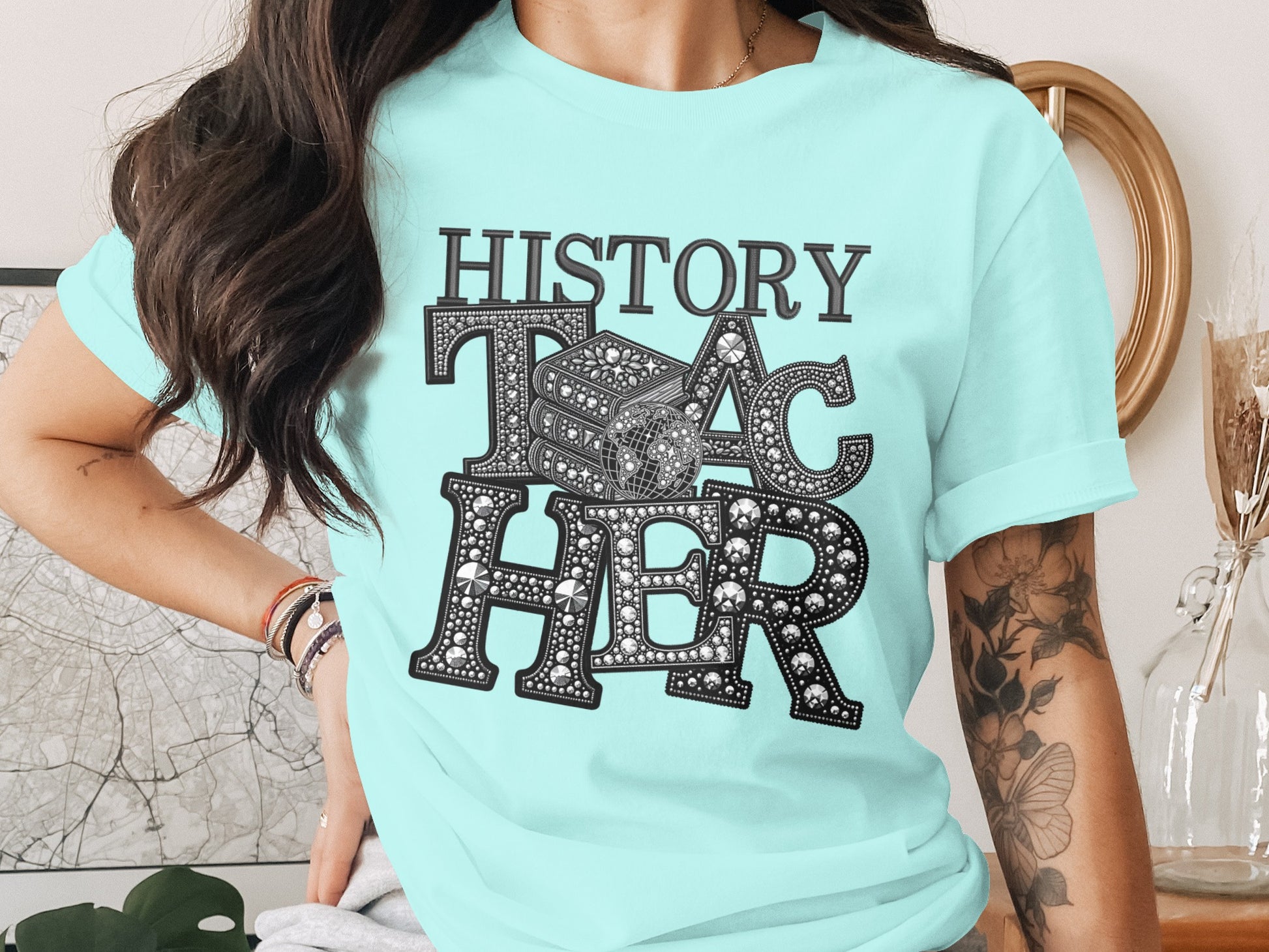 Sparkling Dice History Teacher Shirt Perfect for Educators