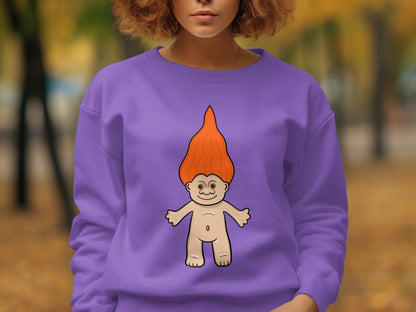 Colorful Troll Doll Long Hair Sweater Product
