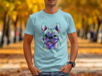 Colorful French Bulldog Graphic T-Shirt Product