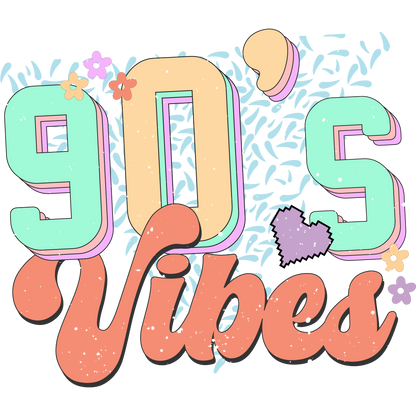 Retro 90's Vibes Graphic Design Artwork Product