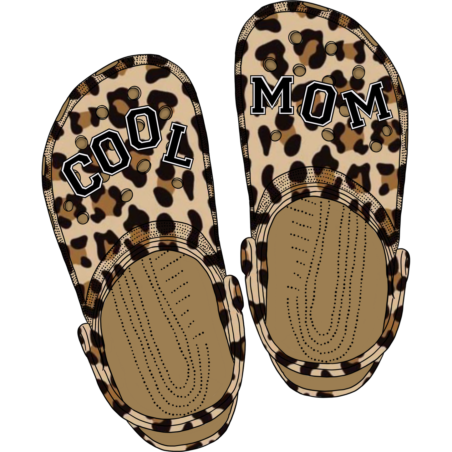 Trendy Leopard Print Cool Mom Slip-On Shoes