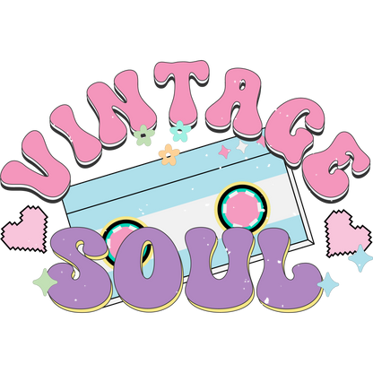 Vintage Soul Colorful Cassette Design Tee