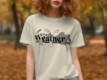 Sweater Weather Autumn T-Shirt for Seasonal Style