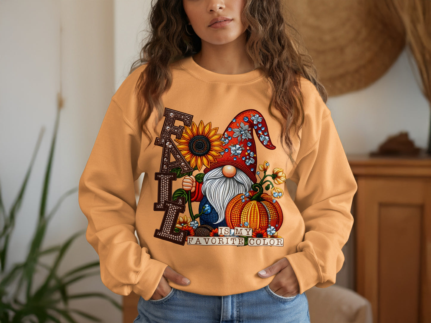 Colorful Gnome Fall Is My Favorite Color Sweatshirt