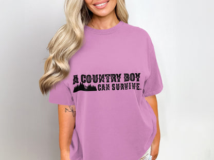 A Country Boy Can Survive Graphic T-Shirt