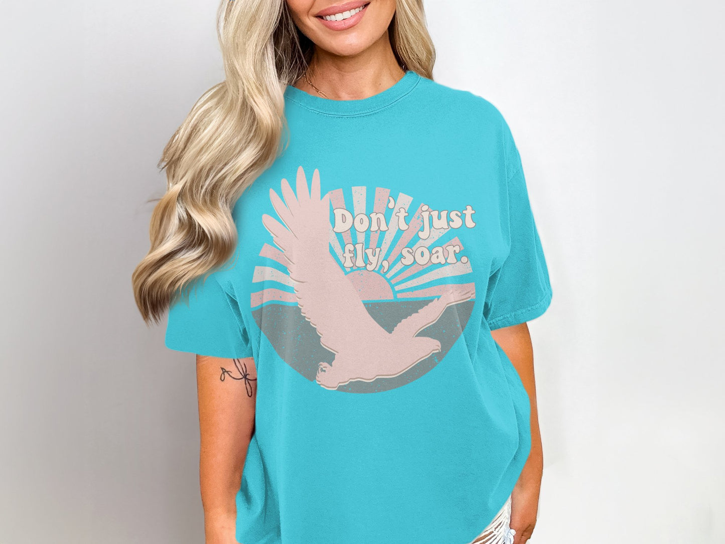 Don't Just Fly Soar Graphic Tee Shirt