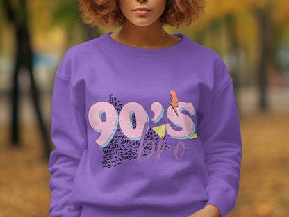 Retro 90's Bro Graphic Design Long Sleeve Product