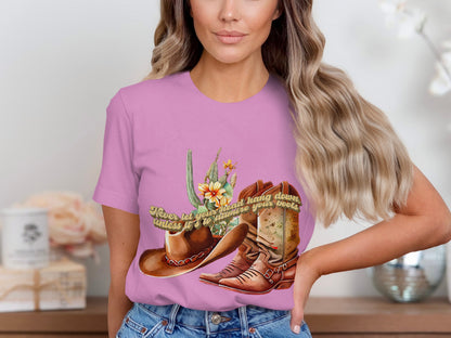 Never Let Your Head Hang Down Cowgirl Boots Shirt