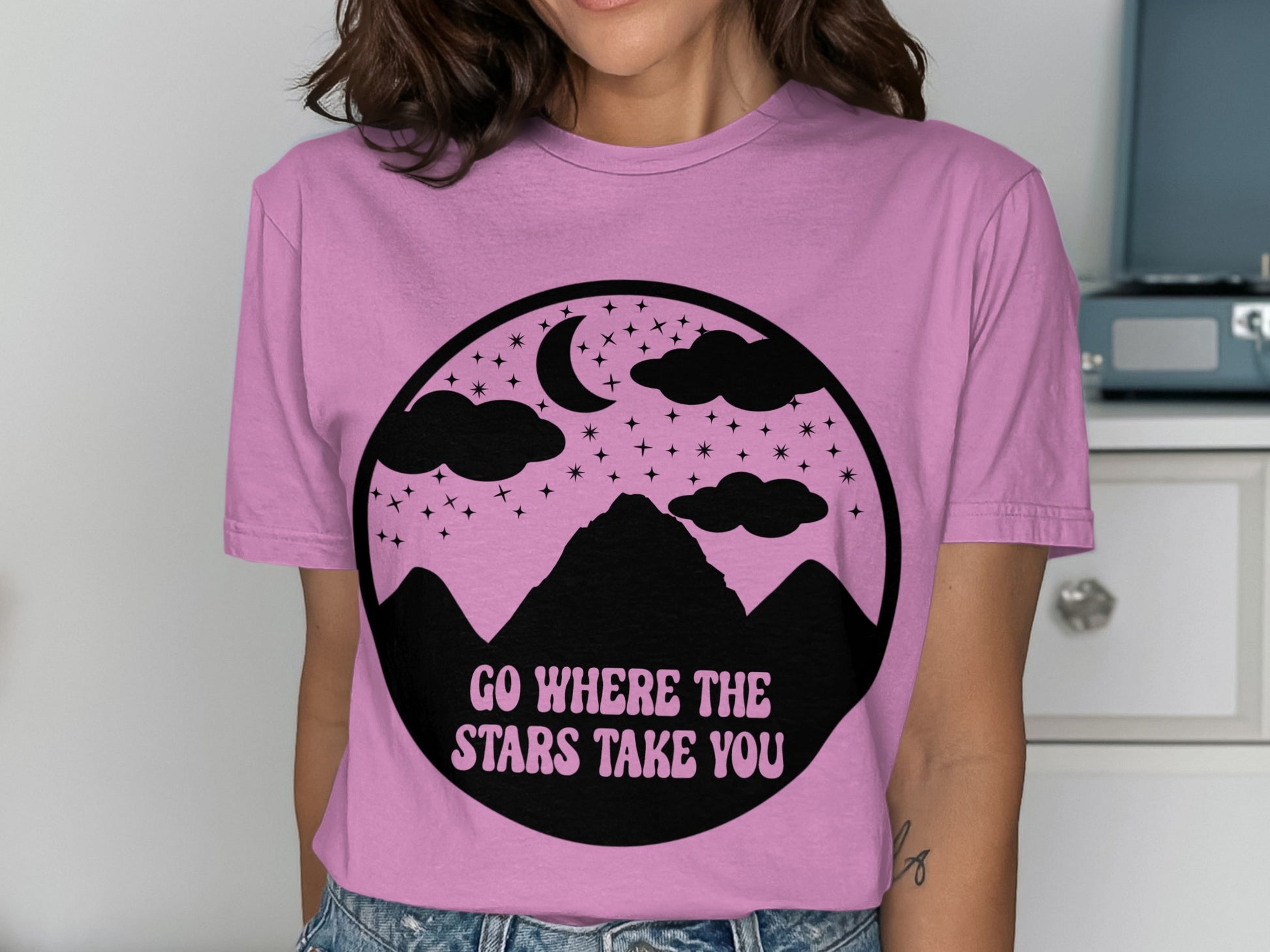 Go Where the Stars Take You Graphic T-shirt
