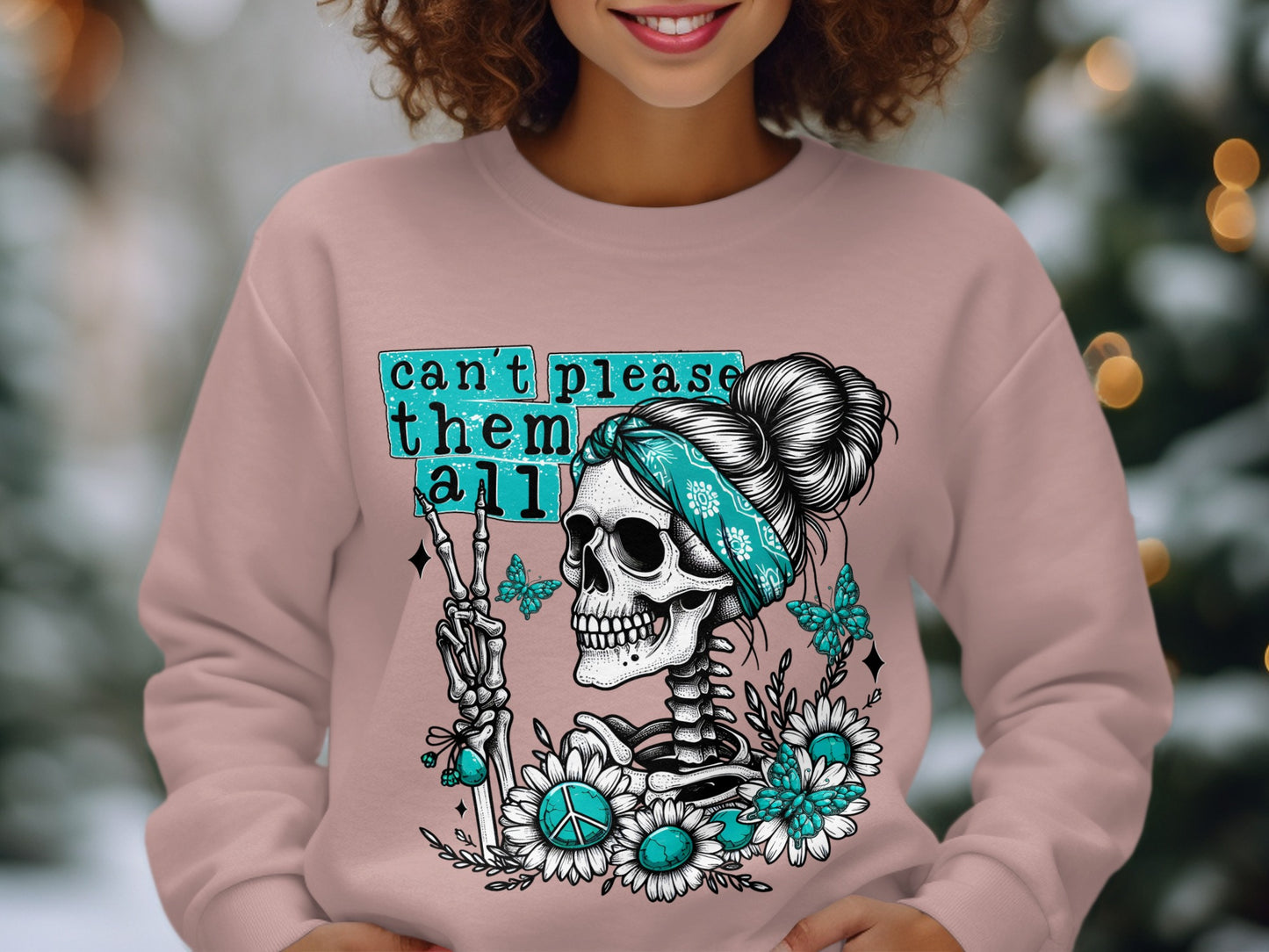 Can't Please Them All Skull Sweatshirt