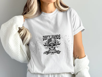Dirty Hands Skull Graphic Casual Outfit