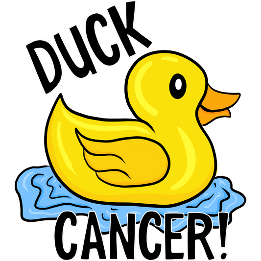 Duck Cancer Cute Motivational Graphic-Shirt