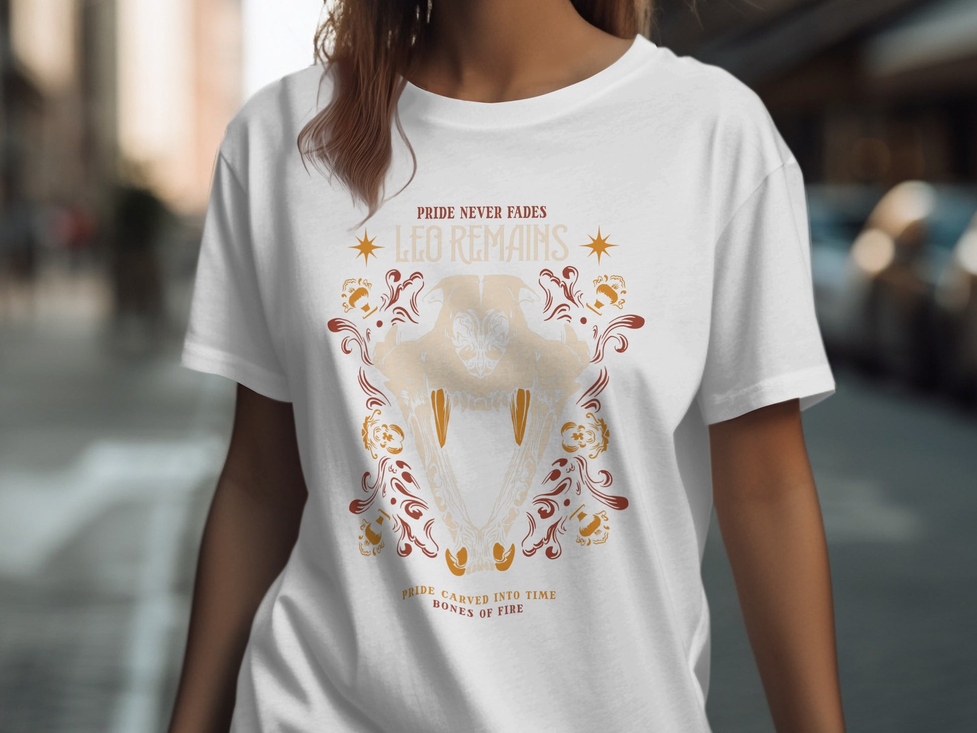 Leo Remains Pride Never Fades Graphic T-shirt