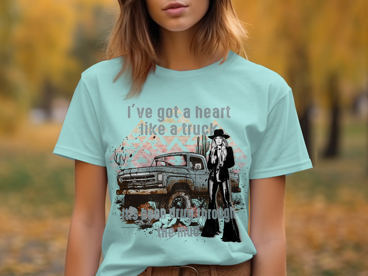 I've Got a Heart Like a Truck Graphic T-Shirt Product