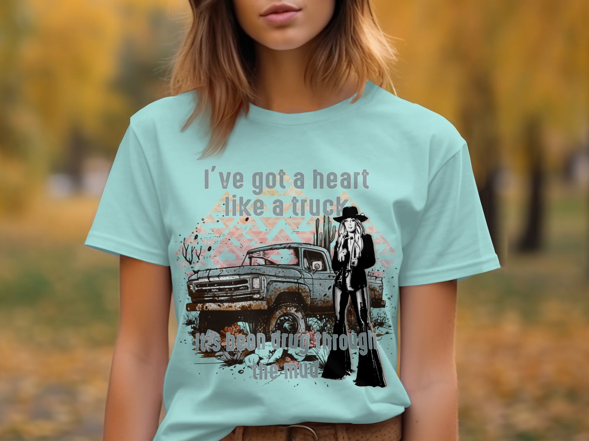 I've Got a Heart Like a Truck Graphic T-Shirt Product