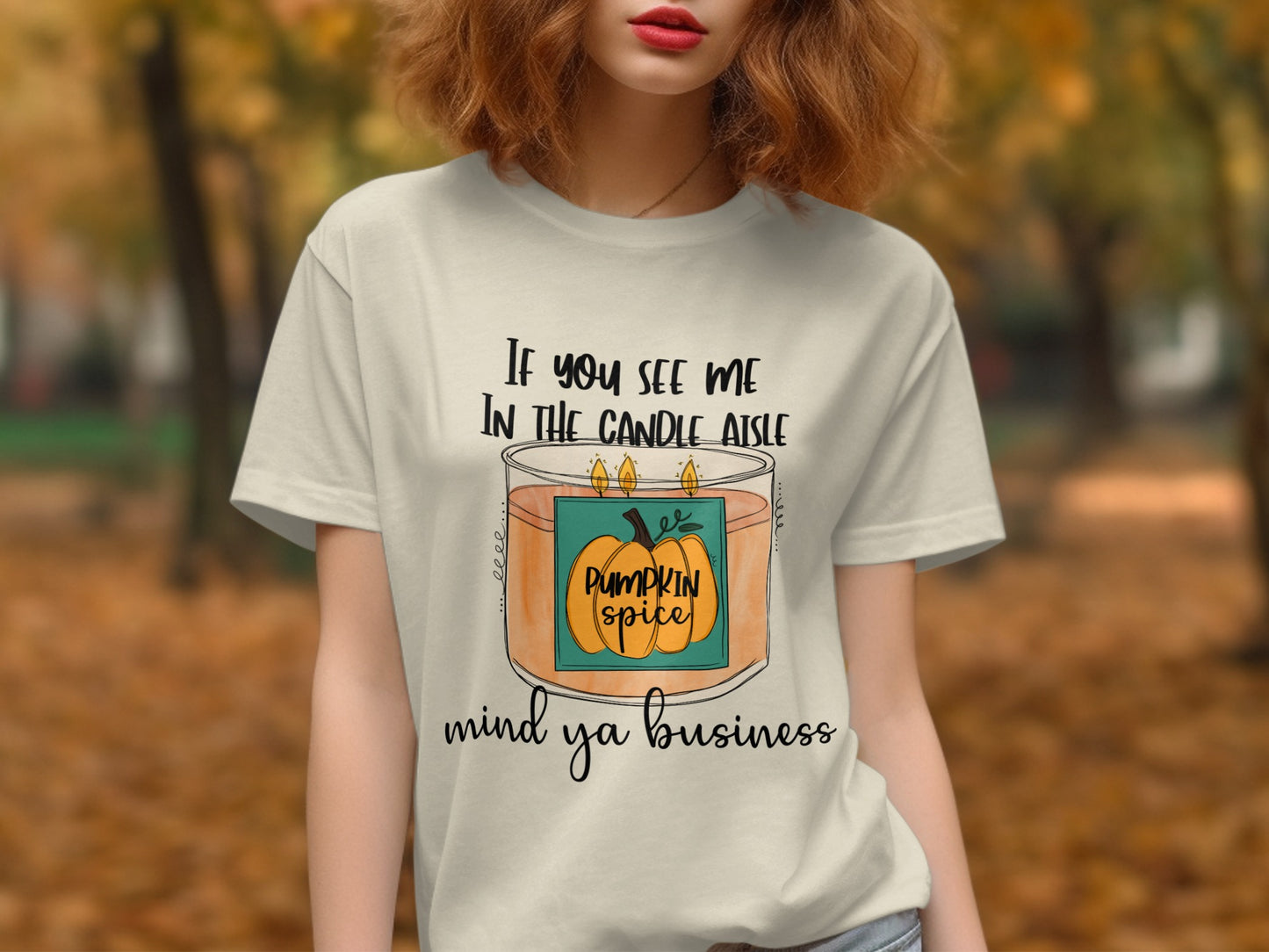 Funny Pumpkin Spice Candle Casual T-Shirt