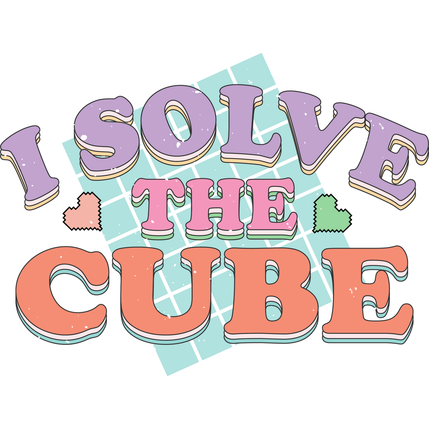 I Solve The Cube Colorful Graphic T-Shirt