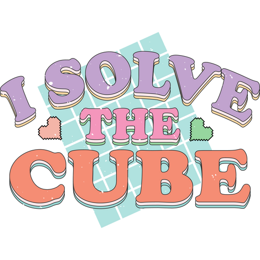 I Solve The Cube Colorful Graphic T-Shirt