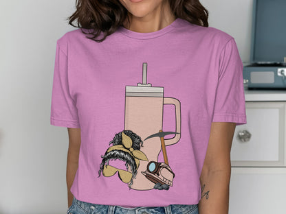 Funny Pickle Cartoon Graphic Printed T-Shirt