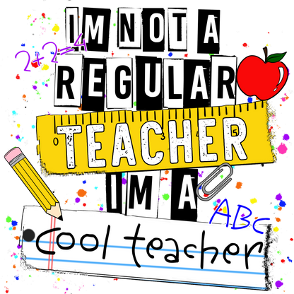 Fun Colorful Cool Teacher Back to School Design
