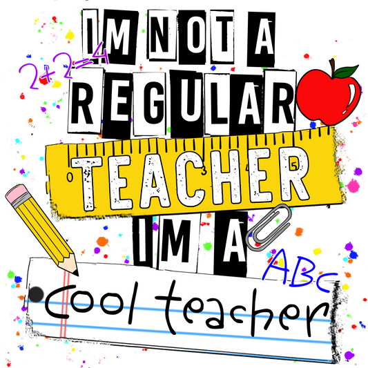 Fun Colorful Cool Teacher Back to School Design