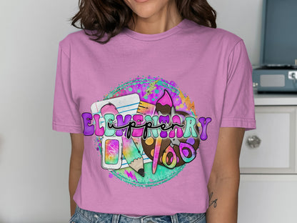 Elementary 100 Back to School Graphic T-shirt