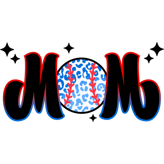 Baseball Mom Leopard Print Design Sports Gift