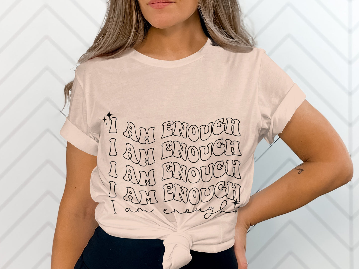 I Am Enough Statement Empowering Graphic Tee