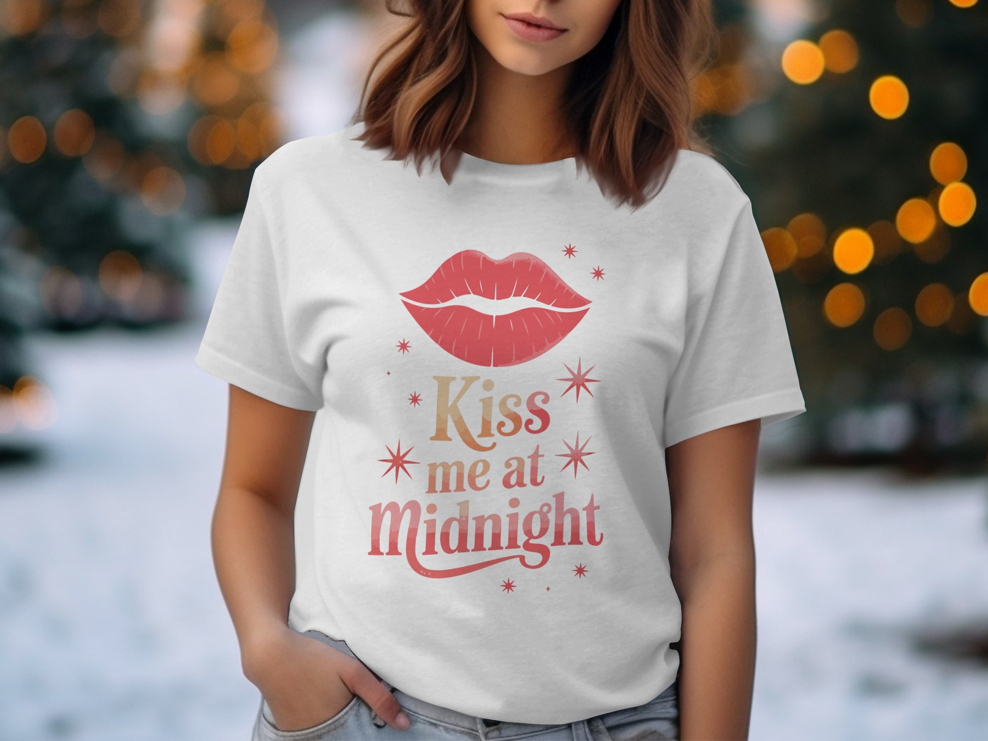 Kiss Me at Midnight Cute Graphic Tee product