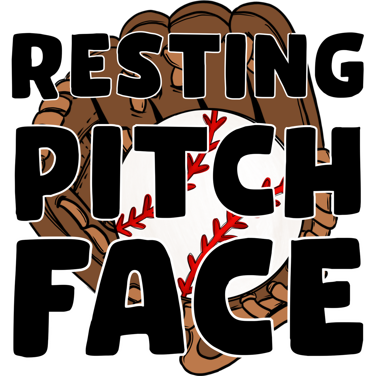 Resting Pitch Face Baseball Glove Themed Product