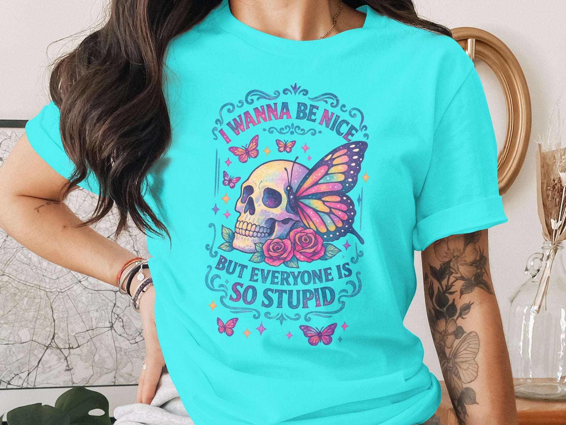 I Wanna Be Nice But Everyone Is So Stupid t-shirt