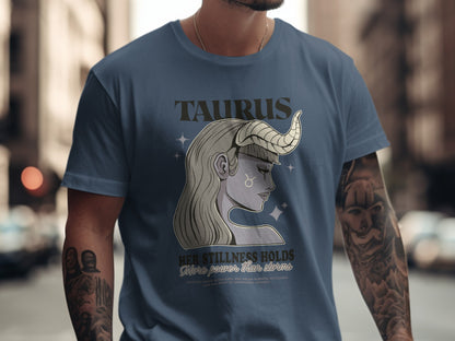 Taurus Her Stillness Holds the Power T-Shirt