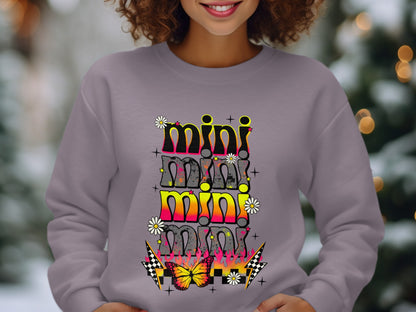 Retro Inspired Colorful Mini Design Sweatshirt