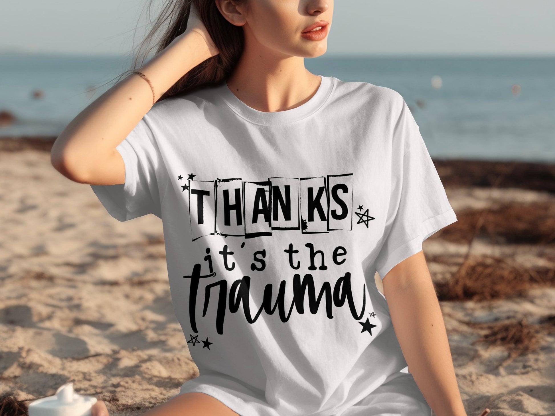 Thanks It's The Trauma Graphic Tee Shirt