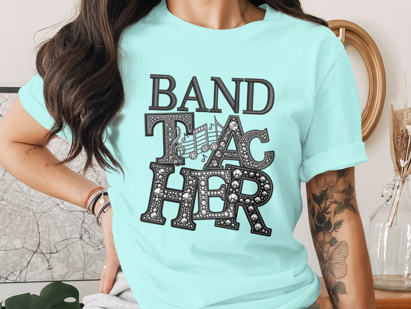 Stylish Music Band Teacher Graphic Tee