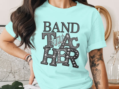 Stylish Music Band Teacher Graphic Tee
