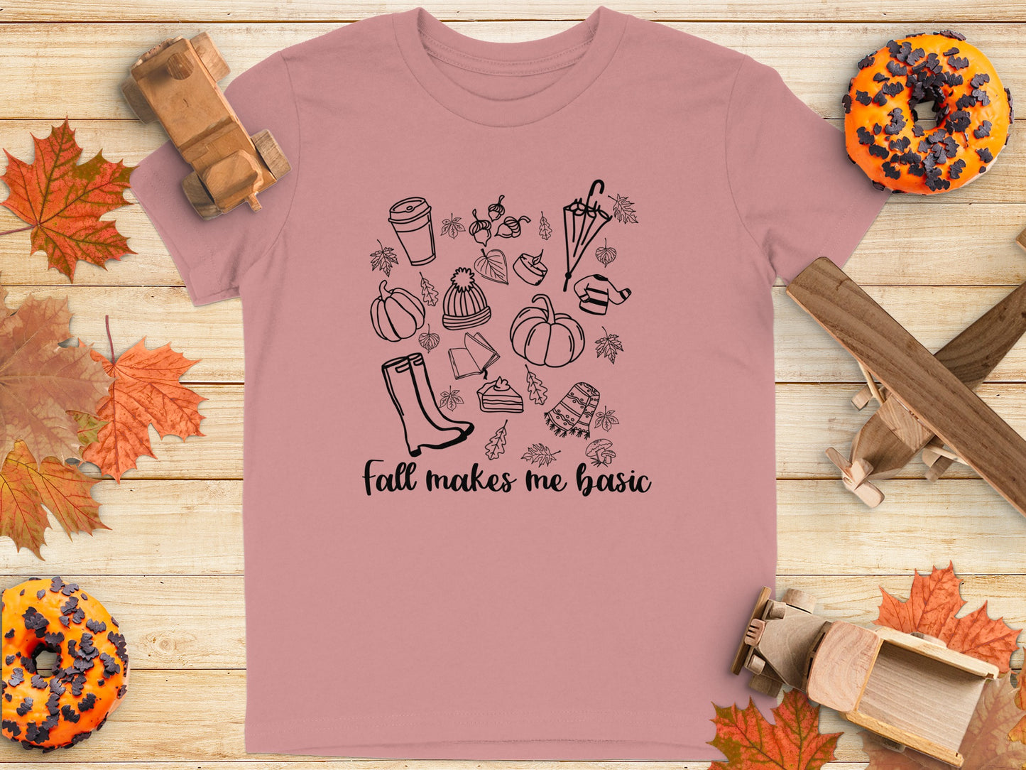 Fall Makes Me Basic Graphic Tee for Cozy Season