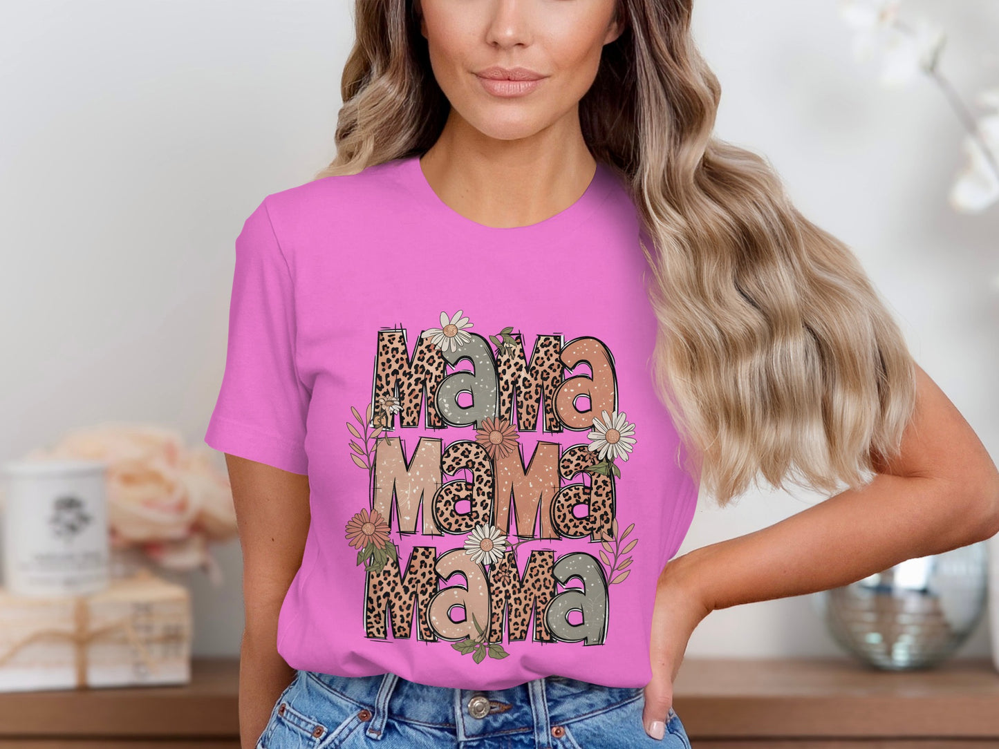 Mama Mama Mama Graphic Tee for Moms