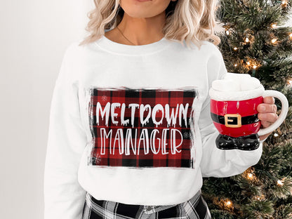 Meltdown Manager Holiday Graphic Sweatshirt
