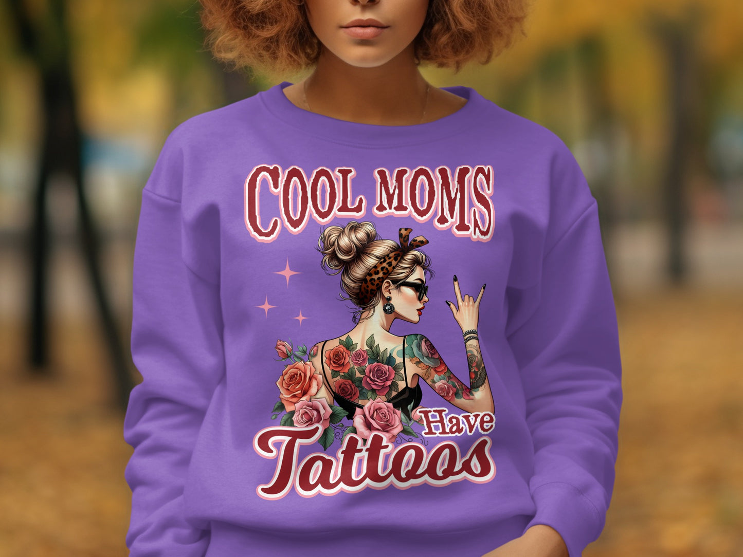 Cool Moms Have Tattoos with Floral Designs Shirt
