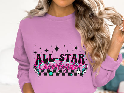 All-Star Cheerleader Graphic Sweatshirt
